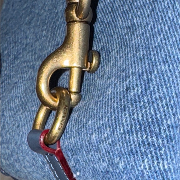 Coach Denim Hamptons Hobo Shoulder Bag Blue Denim adjustable - Picture 9 of 16